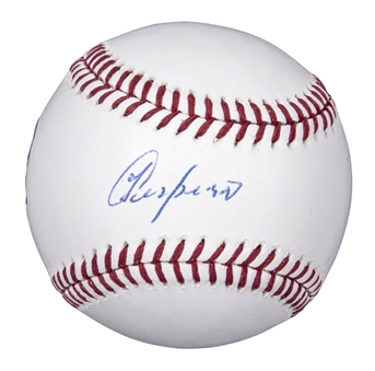 Yoenis Cespedes Single Signed OML Manfred Baseball (MLB Authenticated & Fanatics)